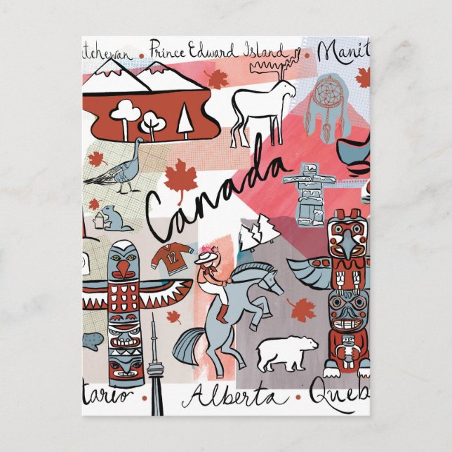 Carte Postale Voyage mondial - Canada (Devant)