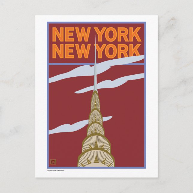 CARTE POSTALE VOYAGE-NY, NY- (Devant)