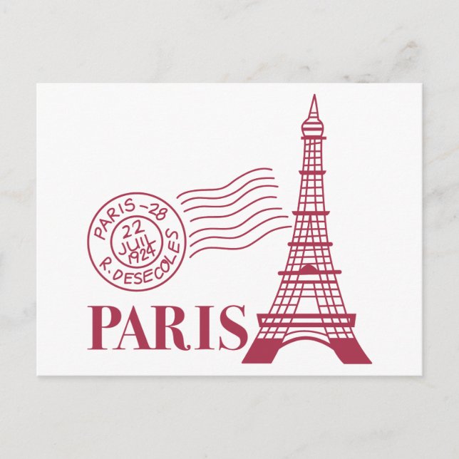 Carte Postale Voyage Paris (Devant)