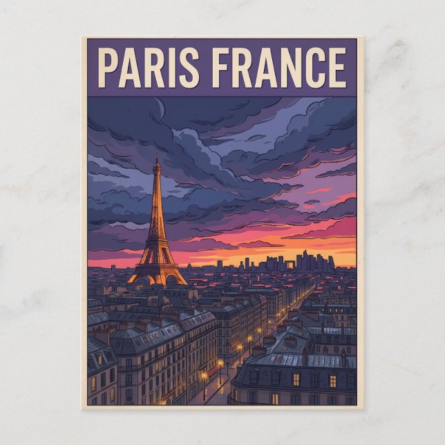 Carte Postale Voyage Paris France  (Devant)