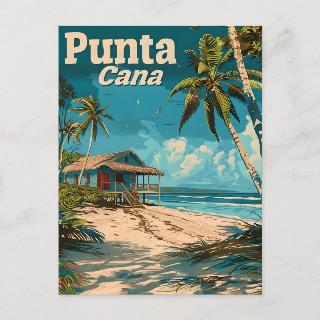 Carte Postale Voyage Punta Cana Vintage (Devant)