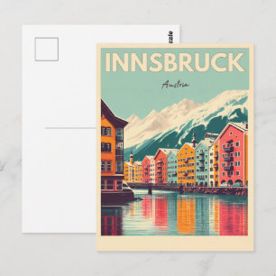Carte Postale Voyage rétro Innsbruck Tyrol - Cadeaux des Alpes a
