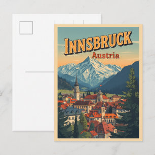 Carte Postale Voyage rétro Innsbruck Tyrol - Cadeaux des Alpes a