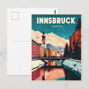 Carte Postale Voyage rétro Innsbruck Tyrol - Cadeaux des Alpes a