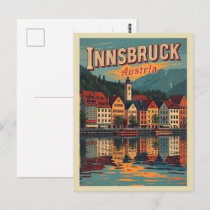 Carte Postale Voyage rétro Innsbruck Tyrol - Cadeaux des Alpes a
