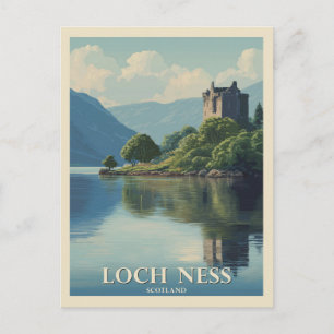 Carte Postale Voyage Rétro Loch Ness Écosse