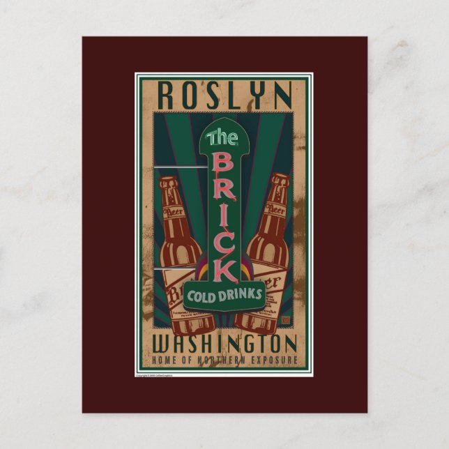 Carte Postale VOYAGE-Roslyn WA- (Devant)
