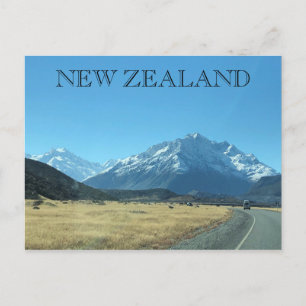 Carte Postale voyage routier en nouvelle-zélande