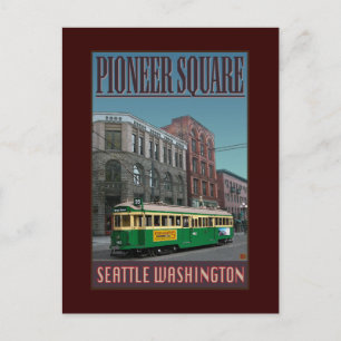 Carte Postale VOYAGE-Seattle-Pioneer Carré-