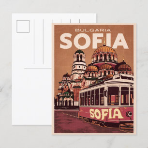 Carte Postale Voyage Sofia, bulgarie cadeaux vintages et souveni