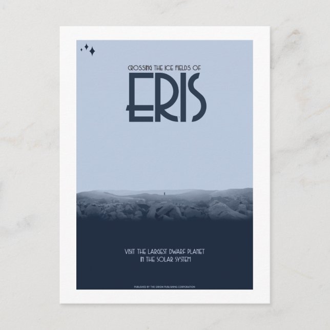 Carte postale Voyage spatial - Eris (Devant)