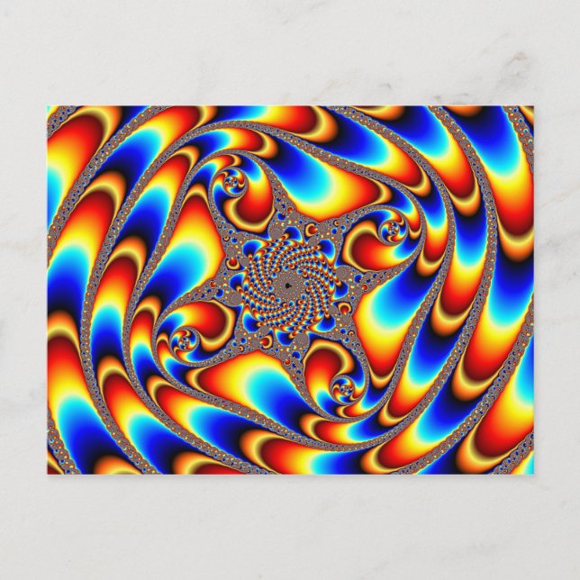 Carte Postale Voyage spatial - Fractal (Devant)