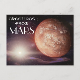 Carte Postale Voyage spatial MARS