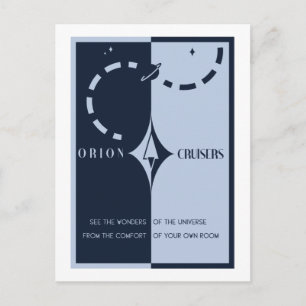 Carte postale Voyage spatial - Orion Cruisers