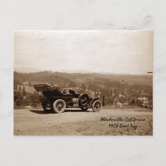 Carte Postale Voyage sur la route de Placerville 1908