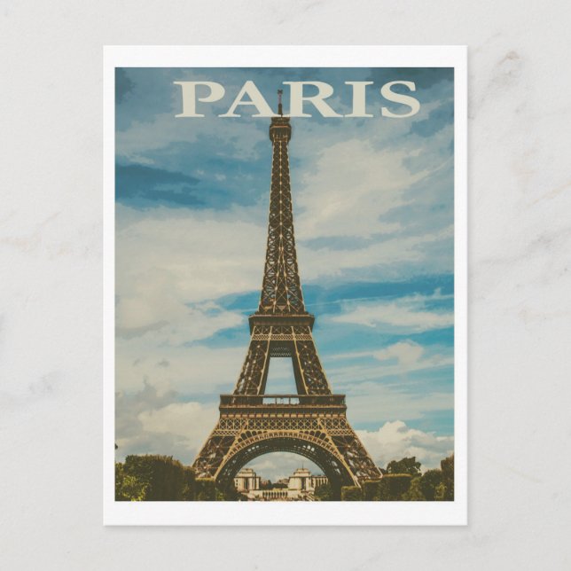 Carte postale voyage Tour Eiffel (Devant)