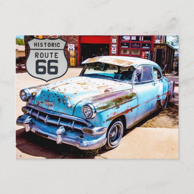 Carte postale voyage US Route 66 (Devant)