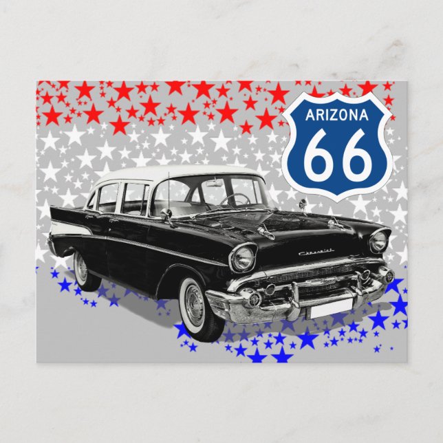 Carte postale voyage US Route 66 (Devant)