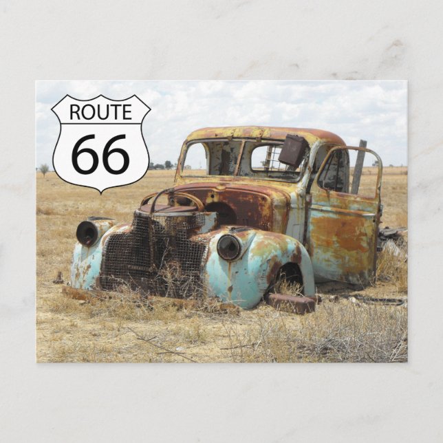 Carte postale voyage US Route 66 (Devant)