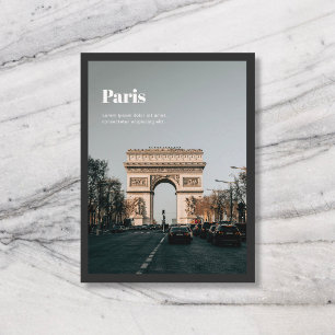 Carte Postale Voyage Ville Nom de Pays Photo Noir