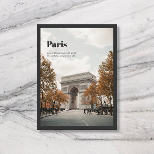 Carte Postale Voyage Ville Nom de Pays Photo Noir