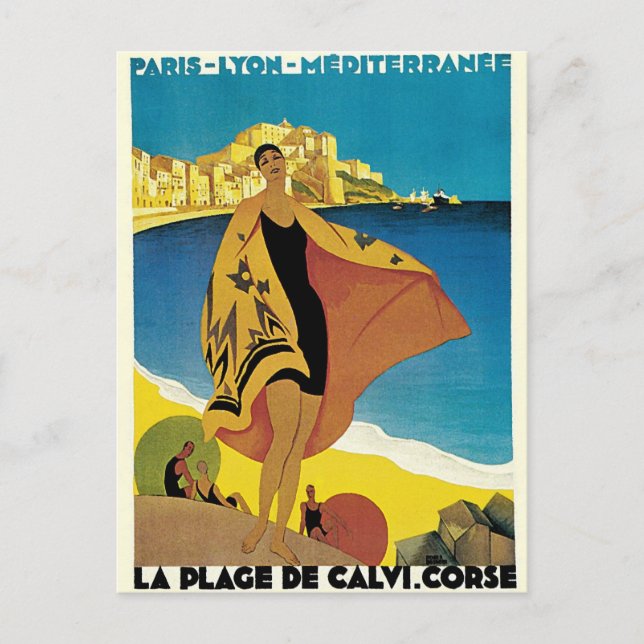 Carte Postale Voyage vintage (Devant)