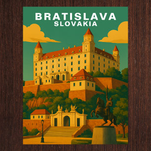 Carte Postale Voyage vintage à Bratislava Slovaquie Europe
