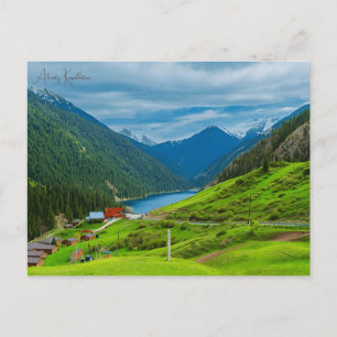 Carte Postale voyage vintage Almaty Kazakhstan ville vacances