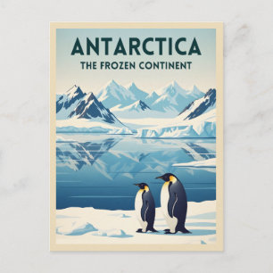 Carte Postale Voyage Vintage Antarctique Paysage Nature Rétro