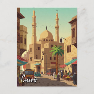 Carte Postale Voyage vintage au Caire en Egypte