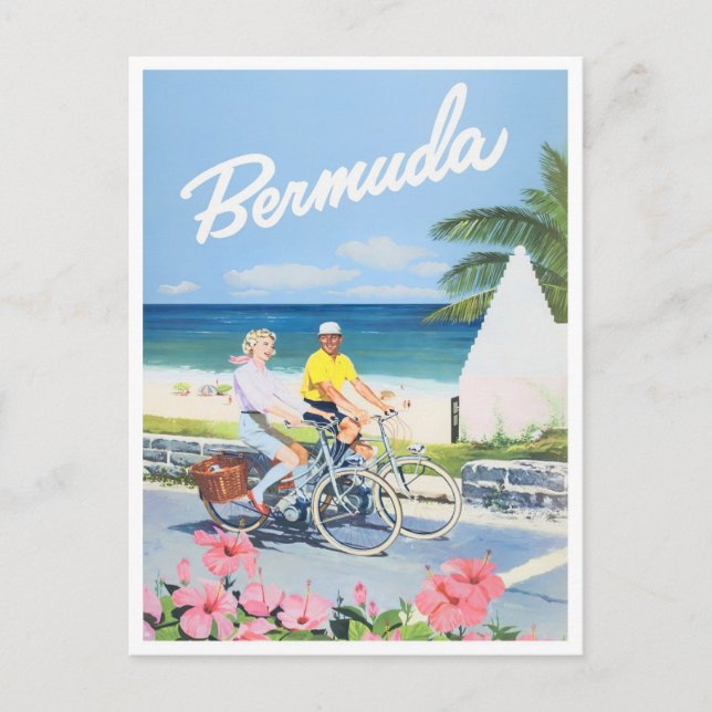 Carte postale voyage vintage Bermudes (Devant)
