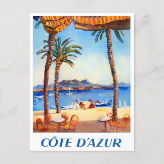 Carte Postale Voyage vintage Côte d'Azur France