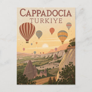 Carte Postale Voyage Vintage en Cappadoce