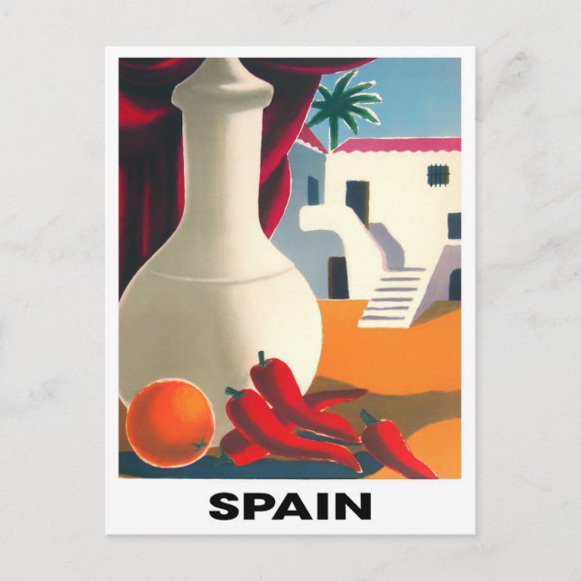 Carte Postale Voyage vintage en Espagne (Devant)