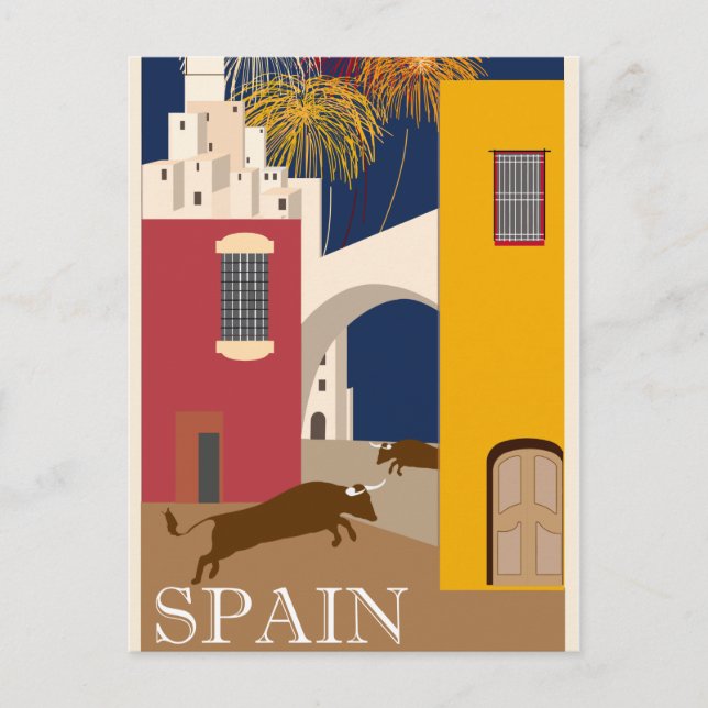 Carte Postale voyage vintage en espagne (Devant)