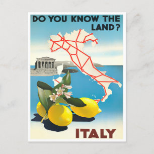 Carte Postale Voyage vintage en Italie