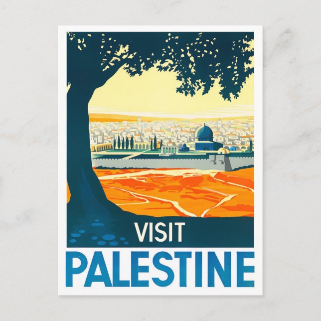 Carte Postale Voyage vintage en Palestine (Devant)