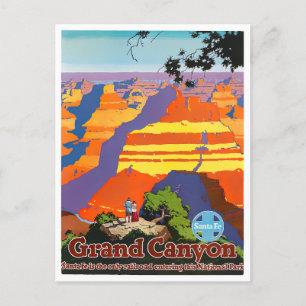 Carte postale voyage vintage Grand Canyon