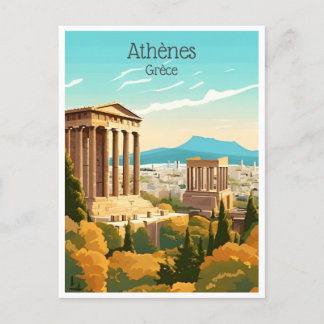 Carte Postale voyage vintage Grèce Athenes Grèce tourisme