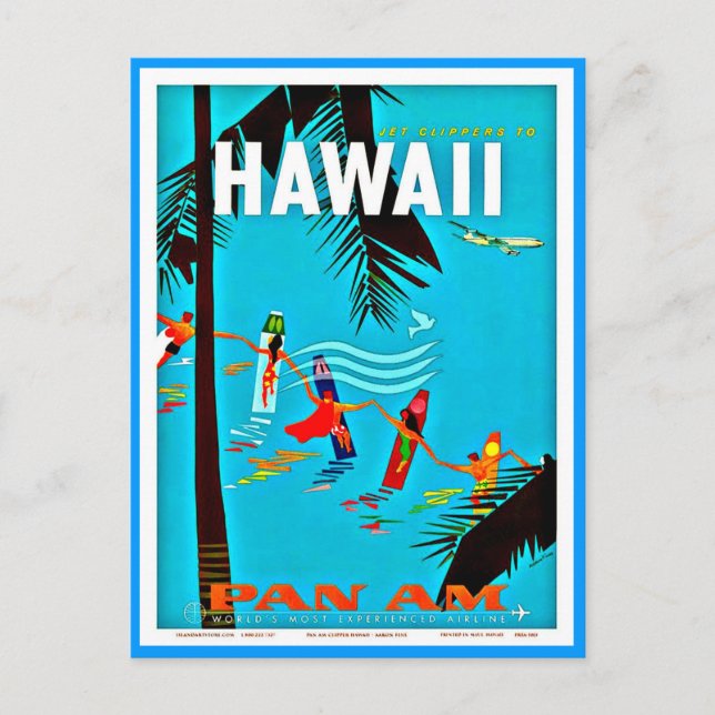 Carte postale-Voyage vintage-Hawaï 5 (Devant)