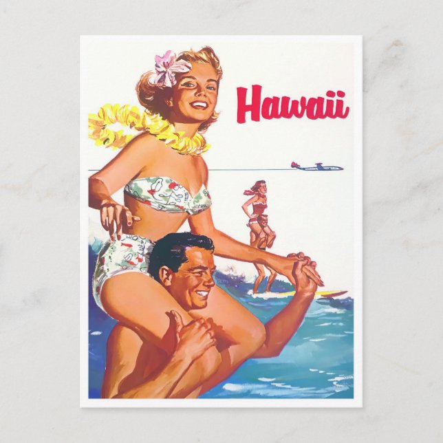 Carte postale voyage vintage Hawaii (Devant)