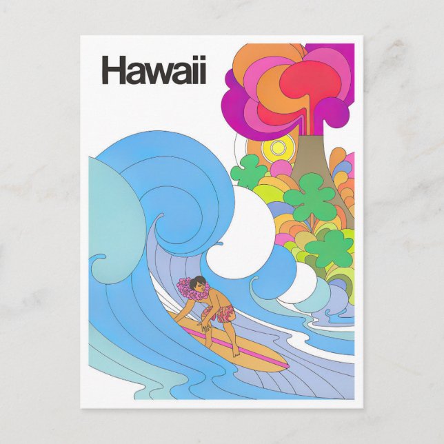 Carte postale voyage vintage Hawaii (Devant)