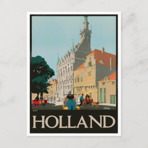Carte postale voyage vintage Holland