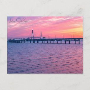 Carte Postale Voyage Vintage Incheon Sud Corée ville rétro