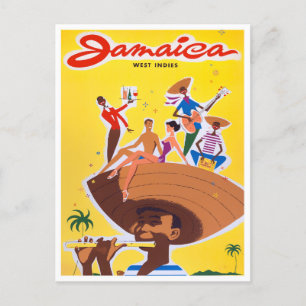 Carte postale voyage vintage Jamaïque