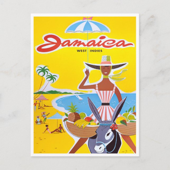 Carte postale voyage vintage Jamaïque (Devant)