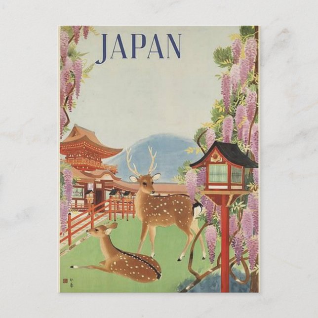 Carte Postale Voyage vintage JAPON (Devant)