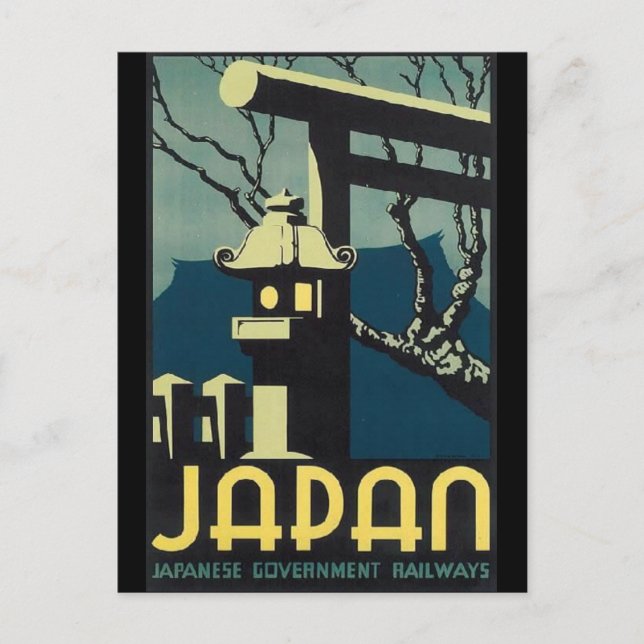 Carte Postale Voyage vintage JAPON (Devant)