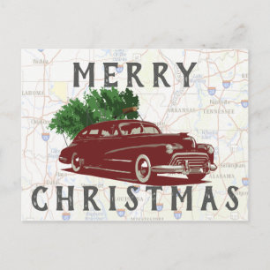 Carte Postale Voyage vintage Joyeux Noël