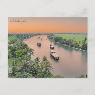 Carte Postale voyage vintage kochi kerala Inde cochin ville